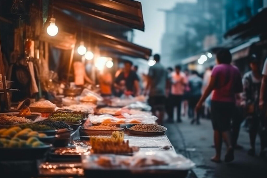 marché de nuit en chine