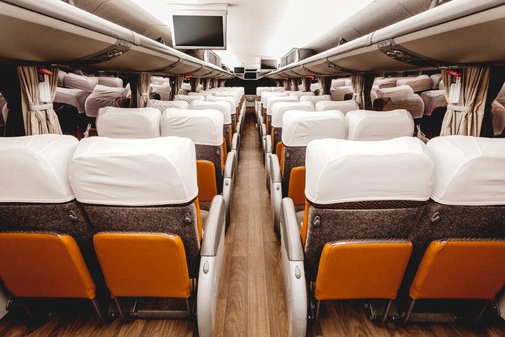 intérieur d'un bus