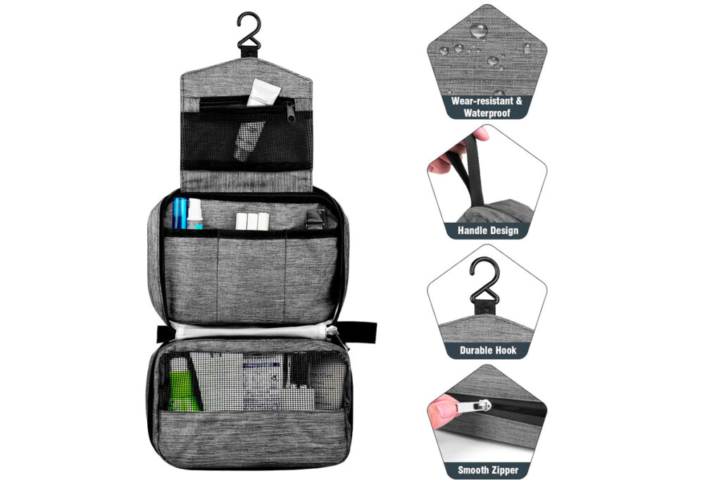 trousse de toilette à suspendre