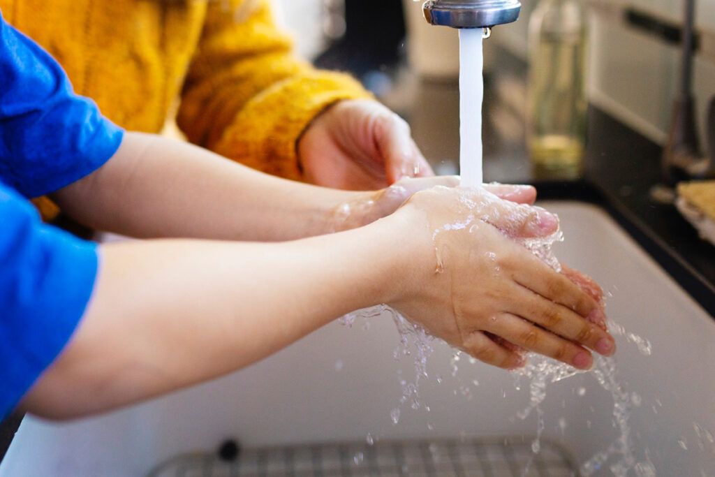 bien se laver les mains
