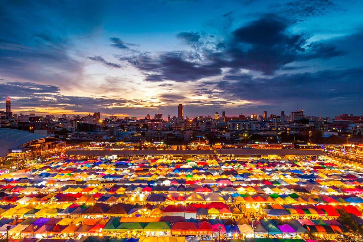 marchés à bangkok